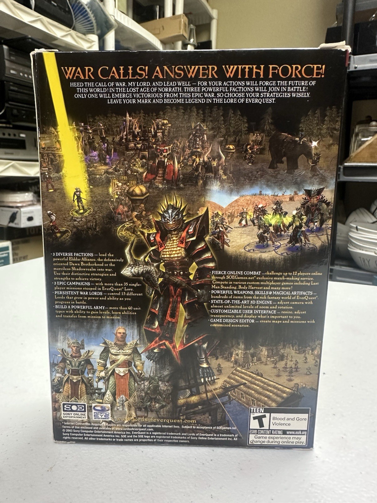 Lords of EverQuest (PC 2003) Small Box PC GAME