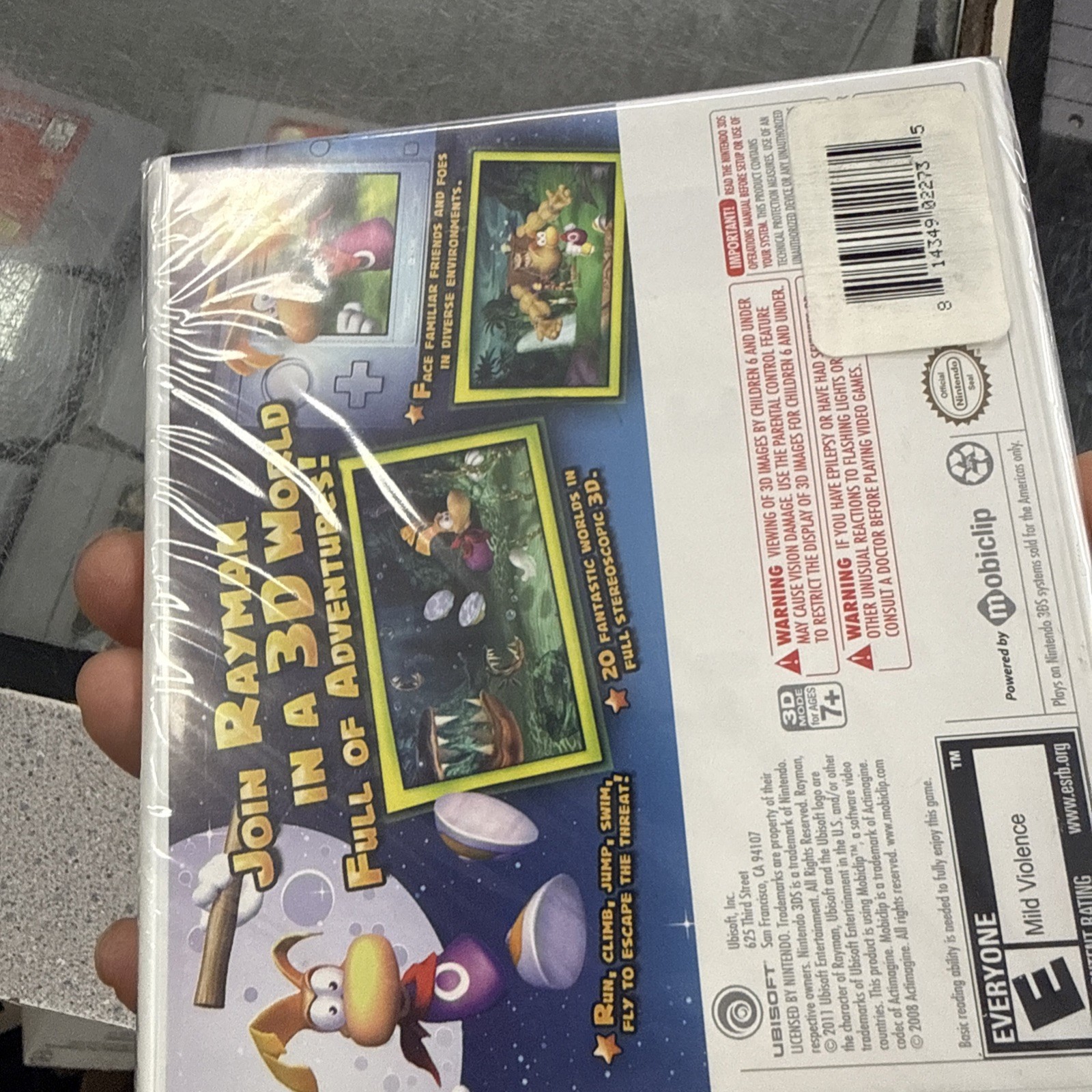 Ubisoft Rayman 3D (Nintendo 3DS, 2011) NTSC-U/C New Sealed