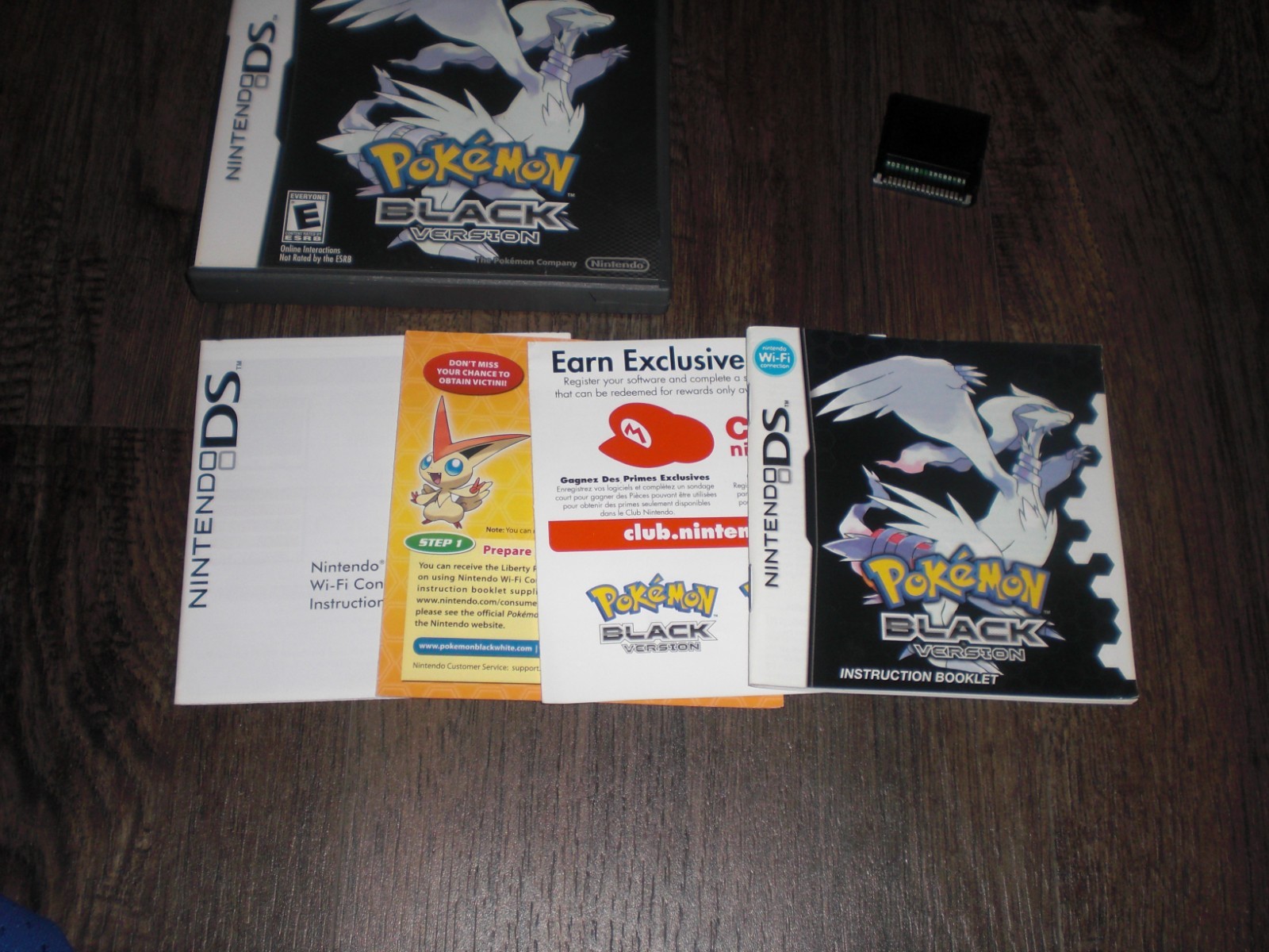 Pokemon Black Version 1 AUTHENTIC GENUINE Nintendo DS 3DS 2DS XL COMPLETE CIB