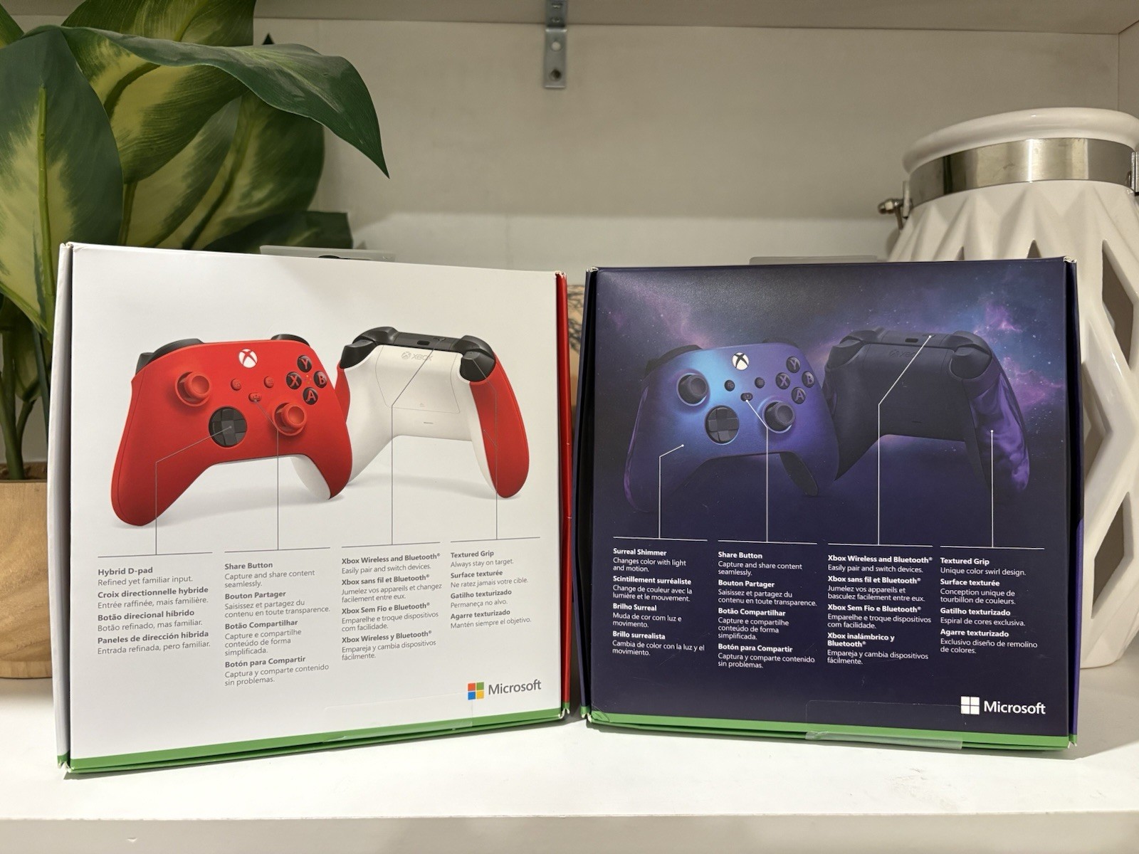 Xbox Series X Wireless Controller BOX ONLY Stellar Shift Purple Pulse Red One