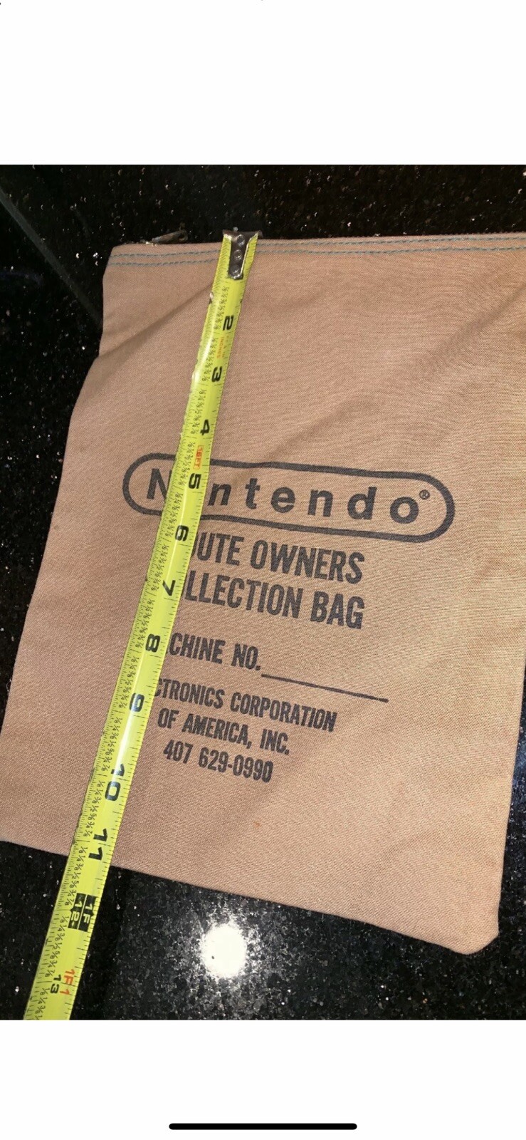 Vintage Nintendo Route Owners Collection Bag Arcade Coin Bag ONLY Super Rare WOW