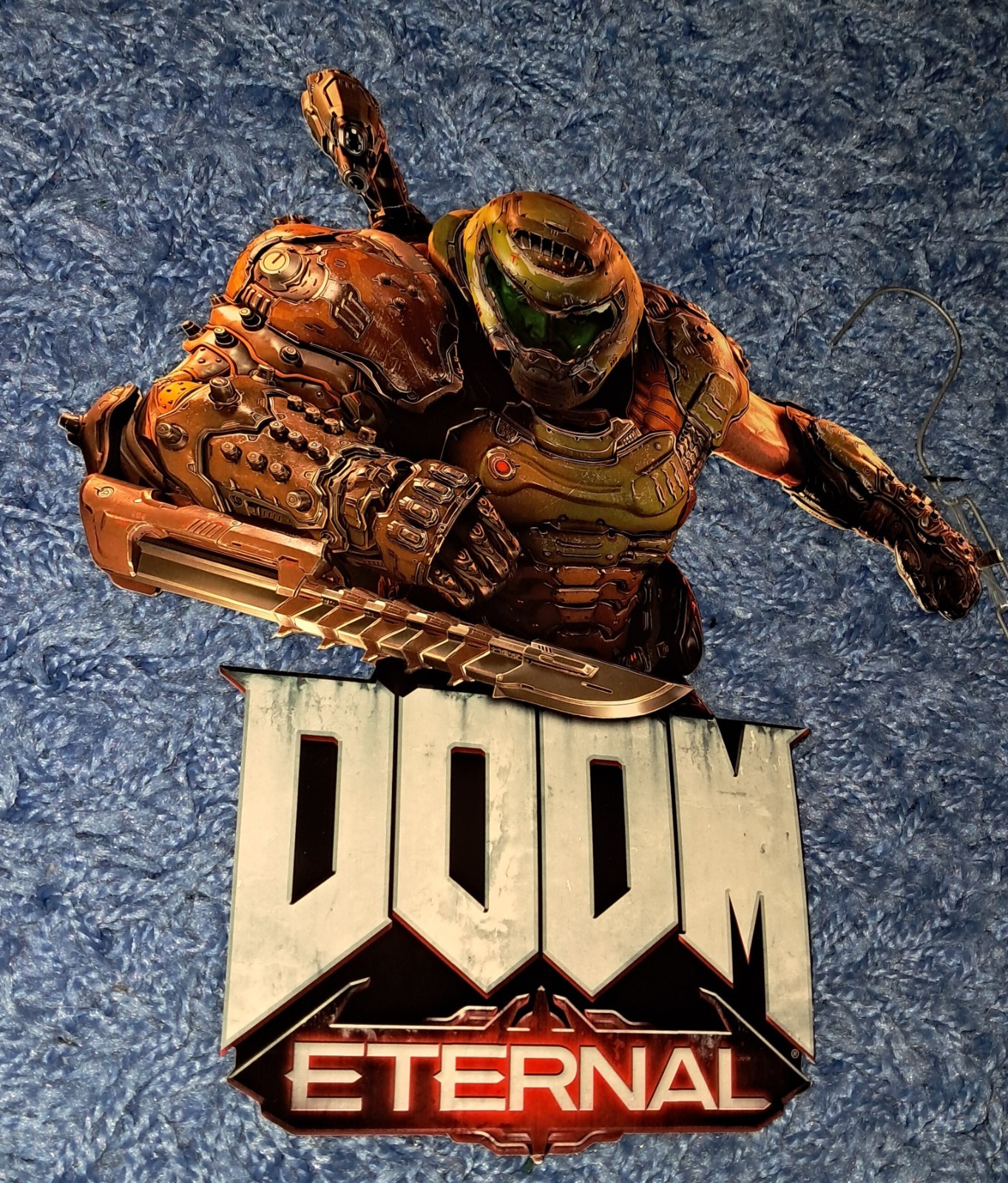 Doom Eternal Doom Slayer PROMO DISPLAY NEVER USED GameStop Promotional RARE HTF