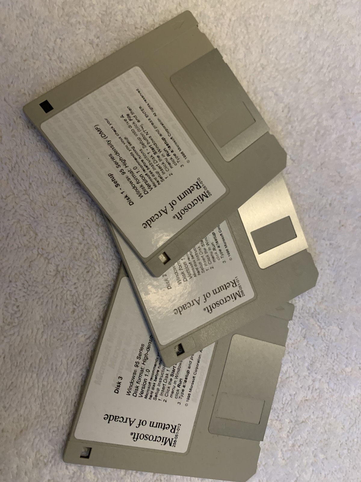 Vintage Microsoft Windows 95 PC Return of Arcade Pac-Man Dig-Dug 3.5″ Disk Game