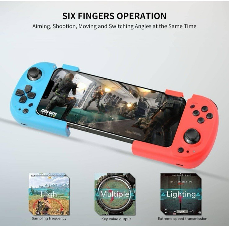 Portable Easy to Use Gaming Controller for Android Apple Phone/Tablet/PC/XBOX/NS