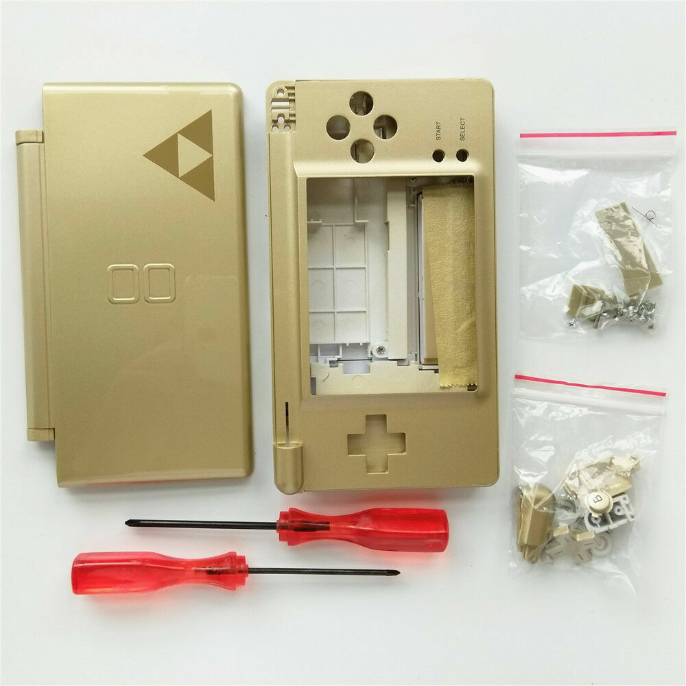 Gold The Legend of Zelda Full Housing Shell Case for Nintendo DS Lite NDSL