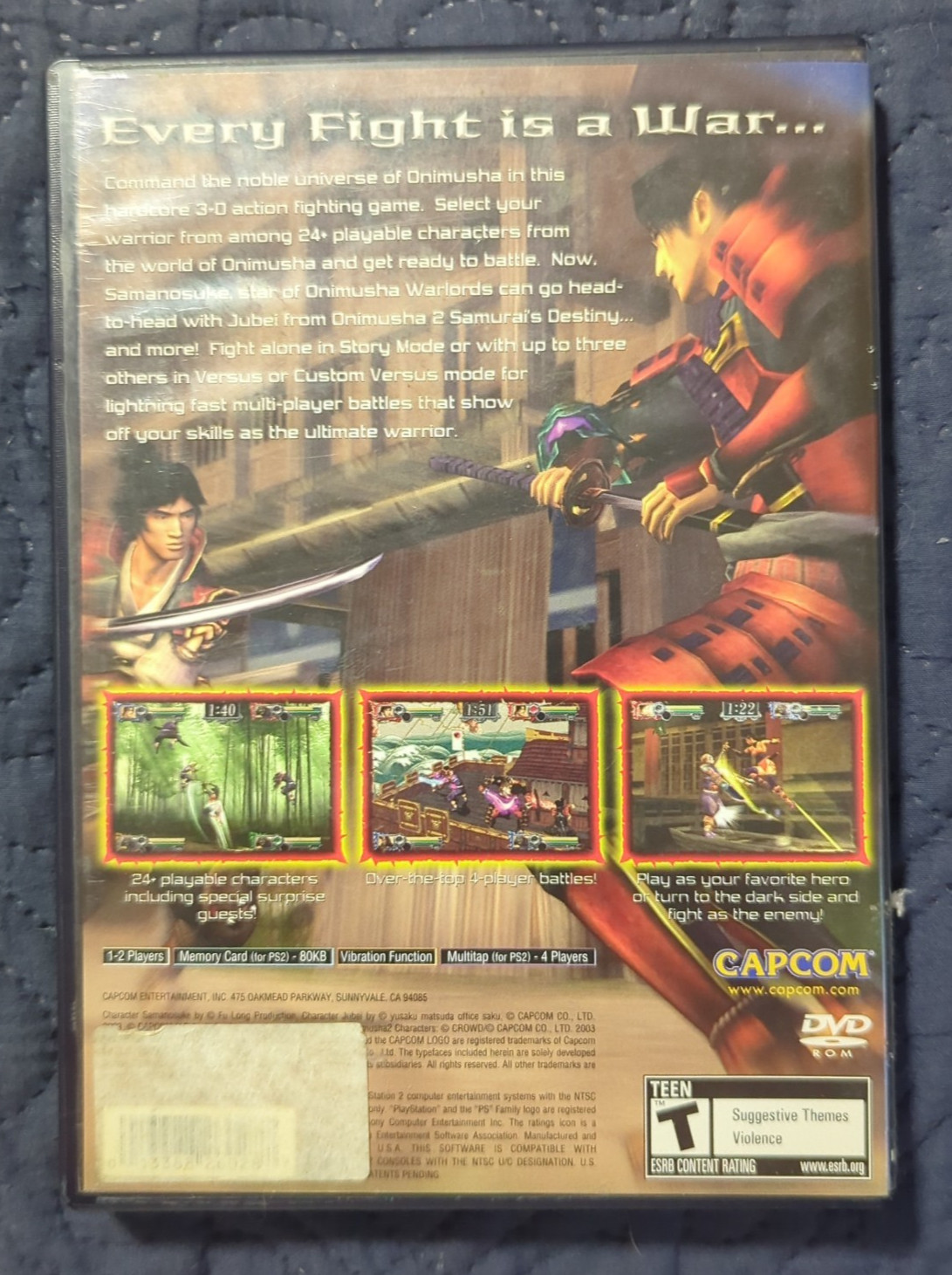 Capcom Onimusha Blade Warriors PS2