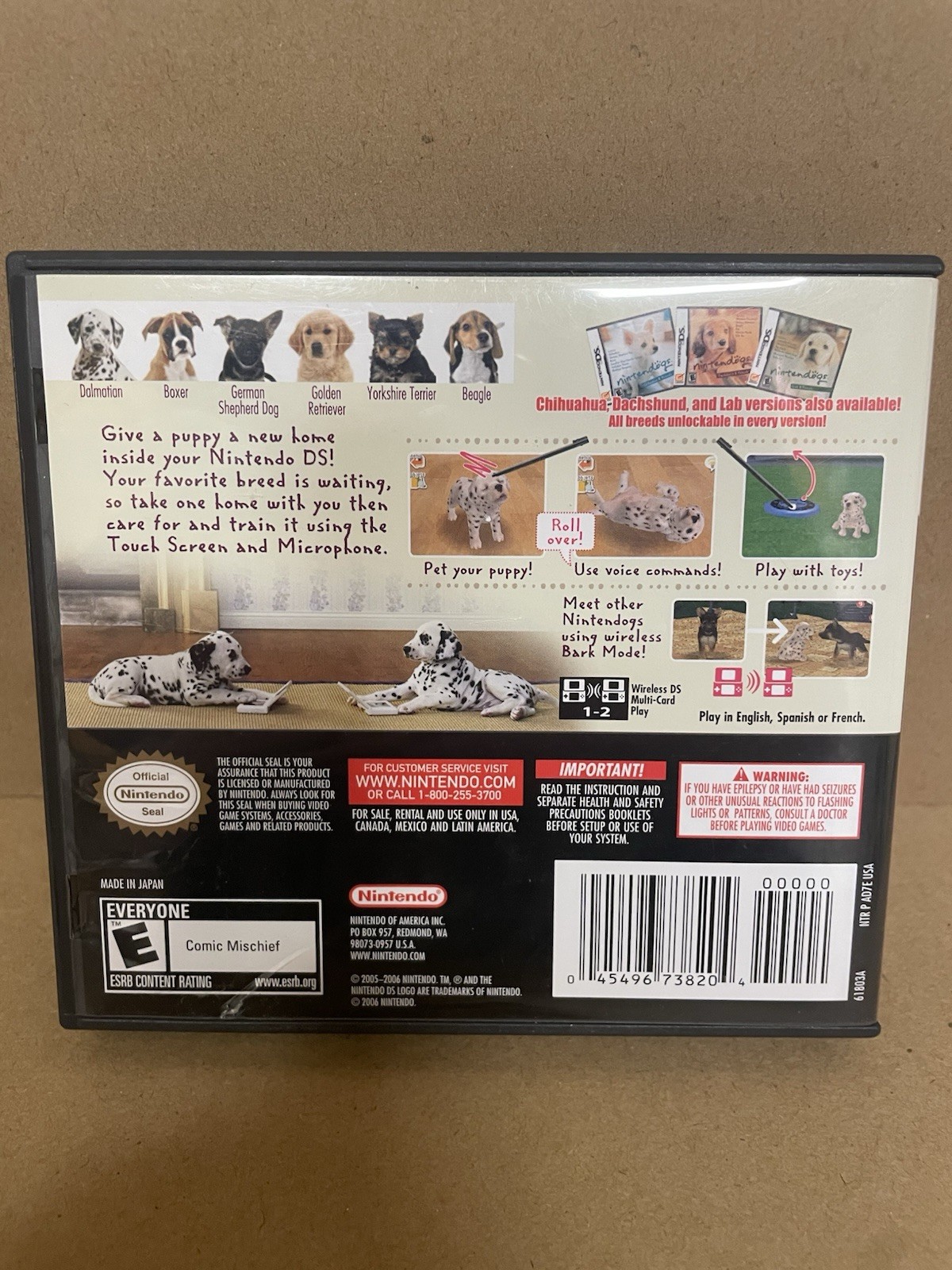 Nintendogs Dalmatian and Friends (Nintendo DS) CIB