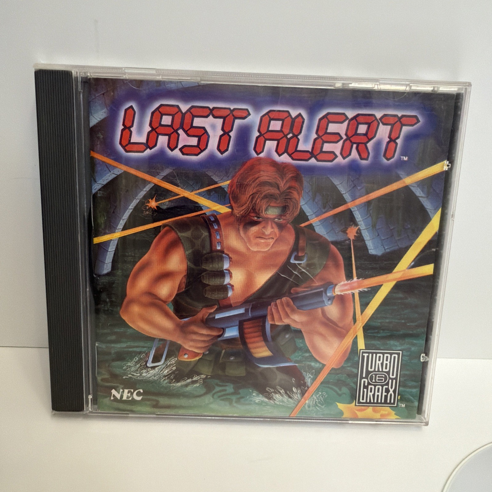 Last Alert TurboGrafx-16 CD PC Engine Tested Complete CIB