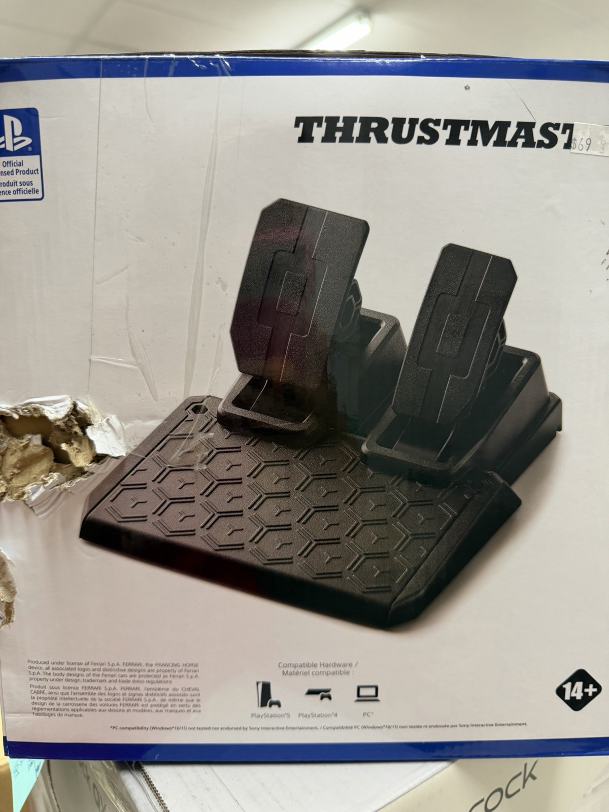 Thrustmaster T98 Ferrari 296 GTB Racing Wheel & Pedal Set Playstation 4/5 & PC