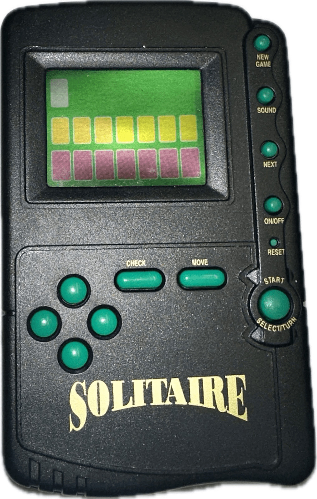 Solitaire, Electronic Handheld Travel Game Pocket Size Missing Flip Cover