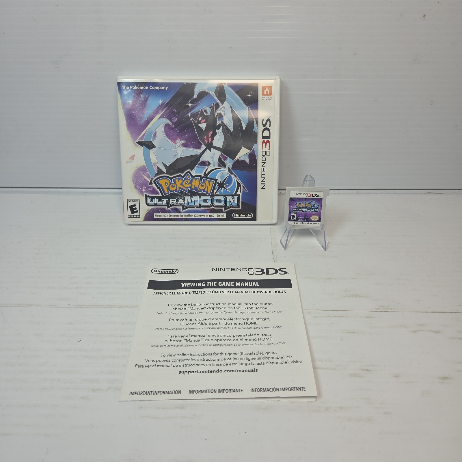 Pokemon Ultra Moon (Nintendo 3DS, 2017) CIB Complete Tested/Working