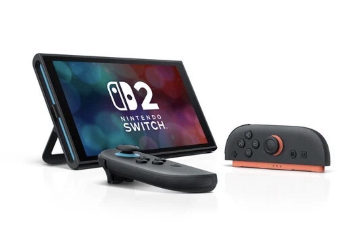 (NEW)Nintendo Switch 2 256GB Gray Console 1080p w/ Orange Blue Joy-Con & Dock
