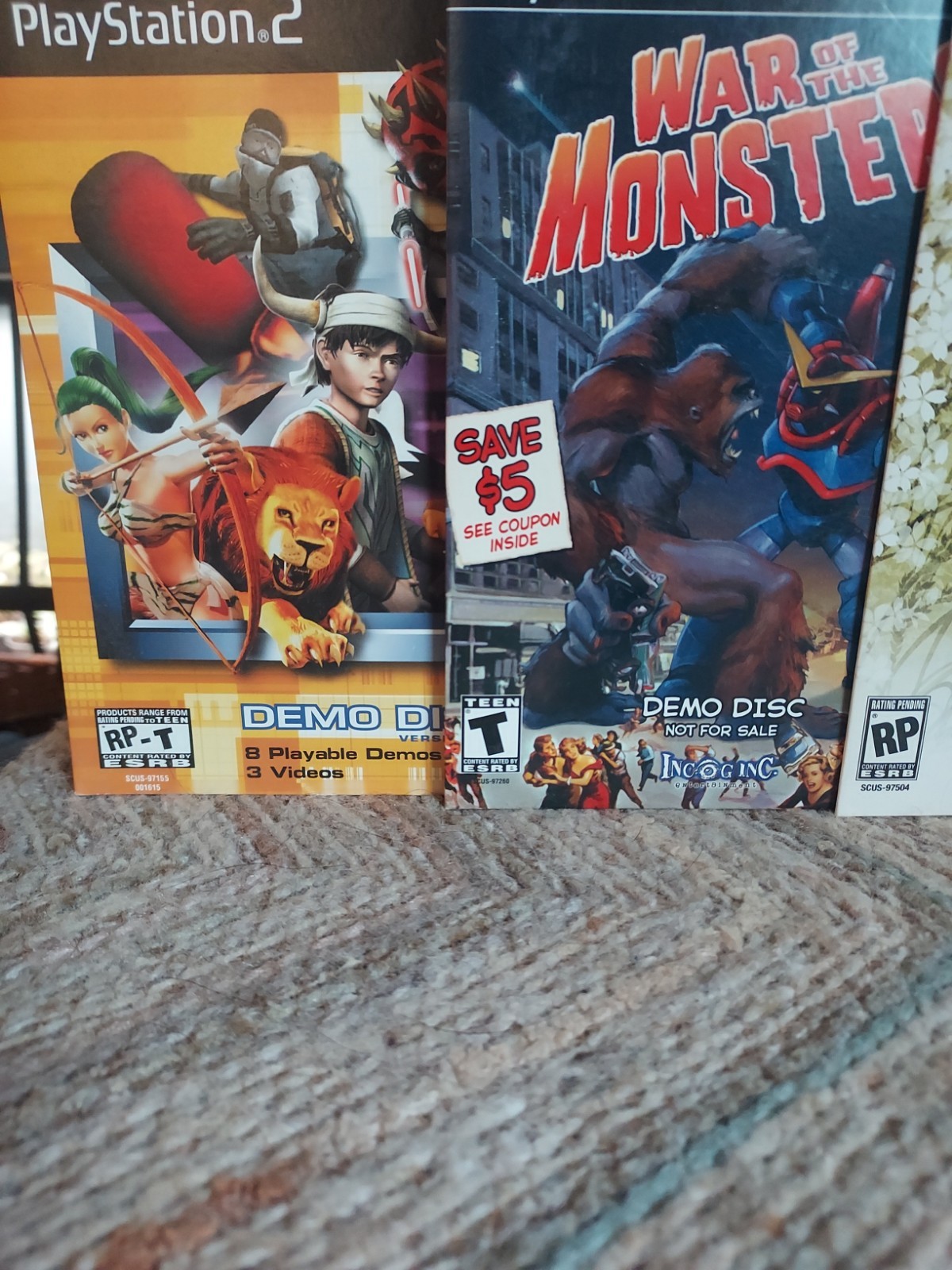 ps2 Console with 10 Demo Games 2 Regular Games No Power Cords