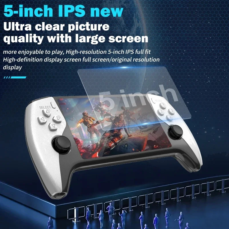 New SF3500 Retro Handheld Video Game Console Linux System 5.0 Inch 854*480 IPS S