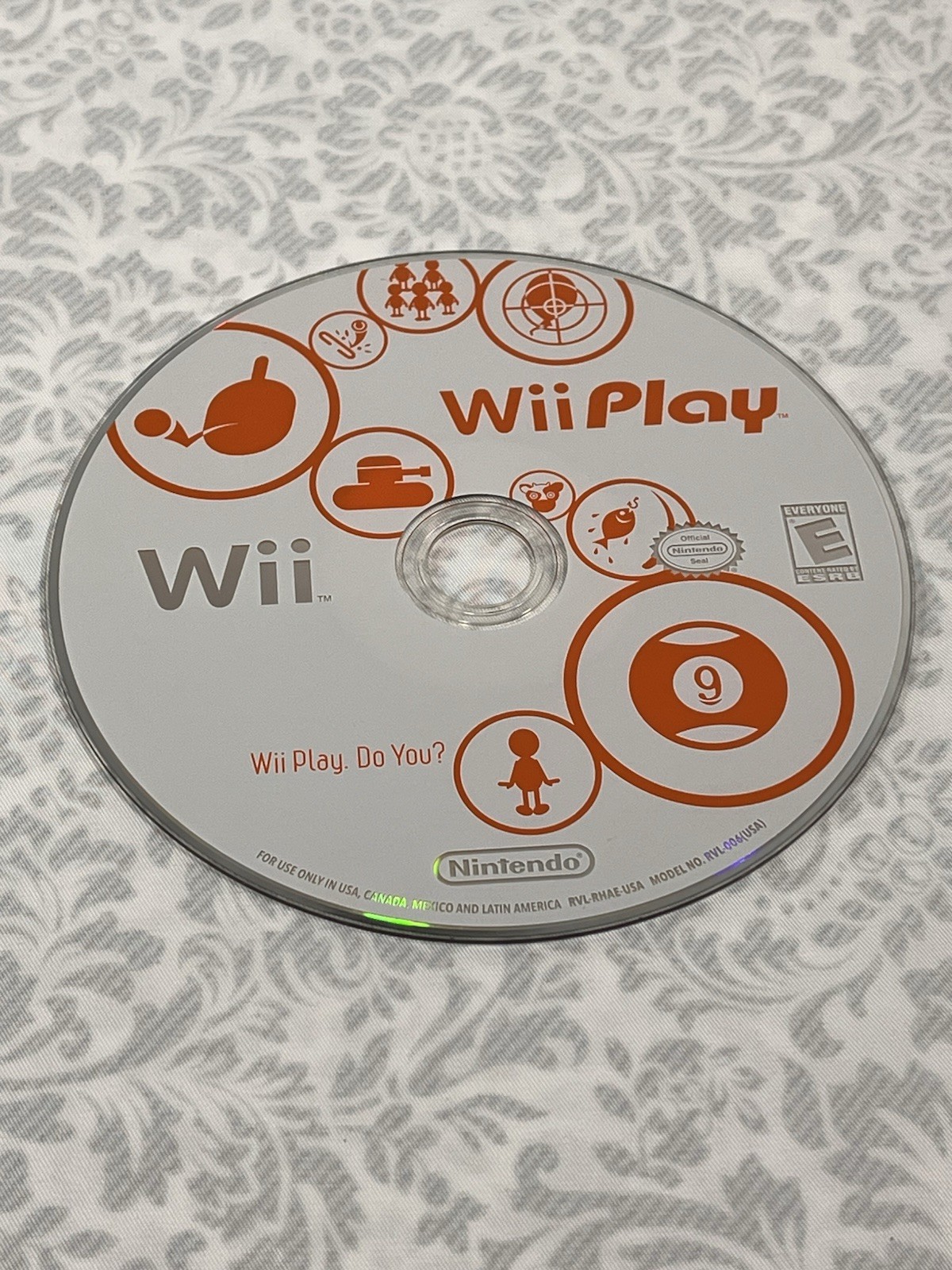 Nintendo Wii Play Game Disc Only – TESTED WORKING