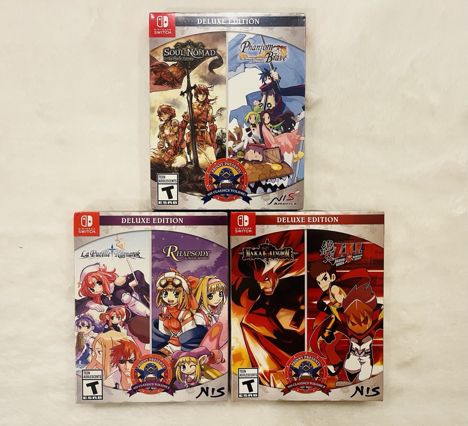 Prinny Presents NIS Classics Volume 1-3 Deluxe Edition Lot (Switch) | NEW SEALED