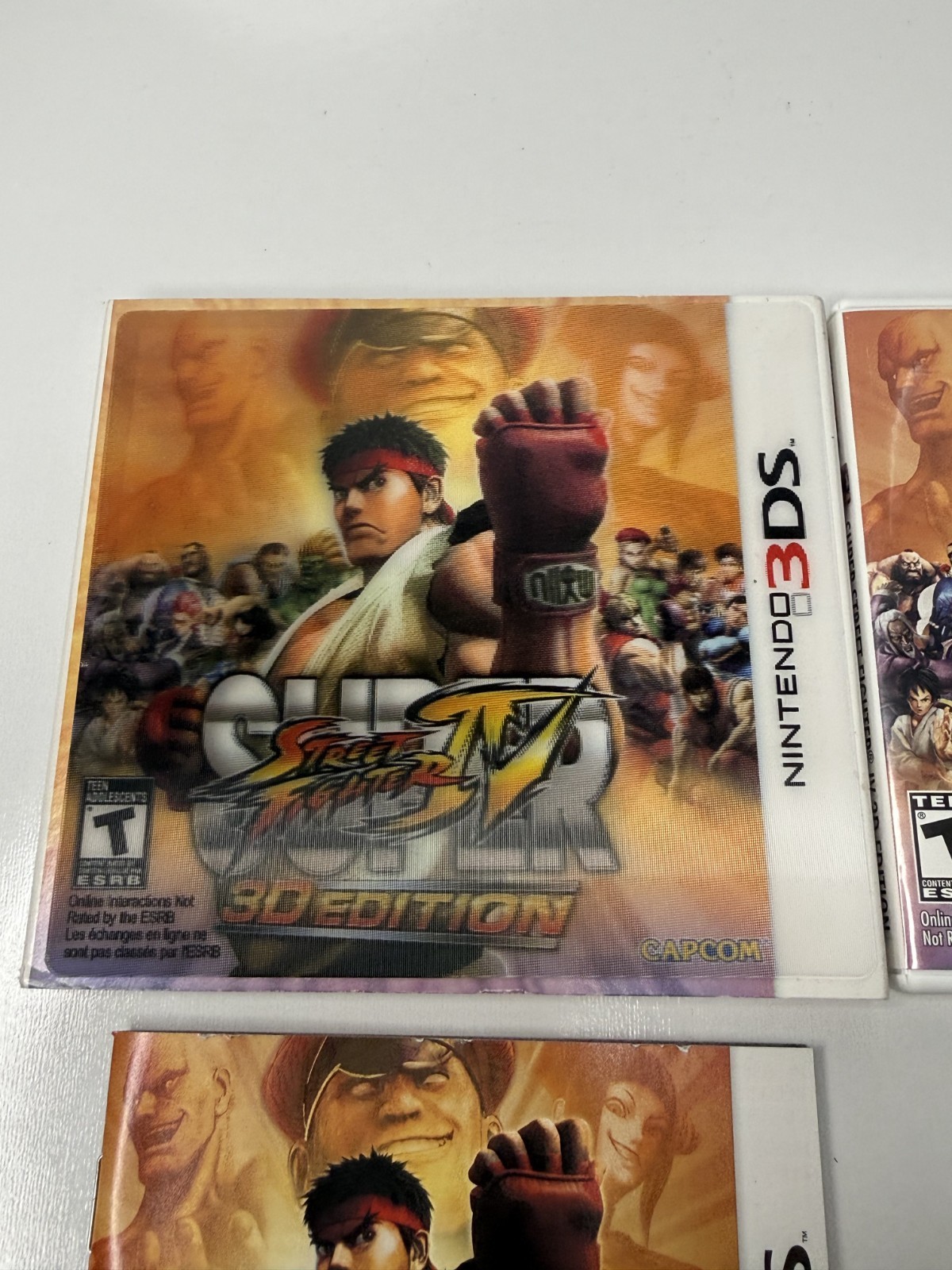 Super Street Fighter IV 3D (Nintendo 3DS, 2011) – Complete w Slip Cover – Tested