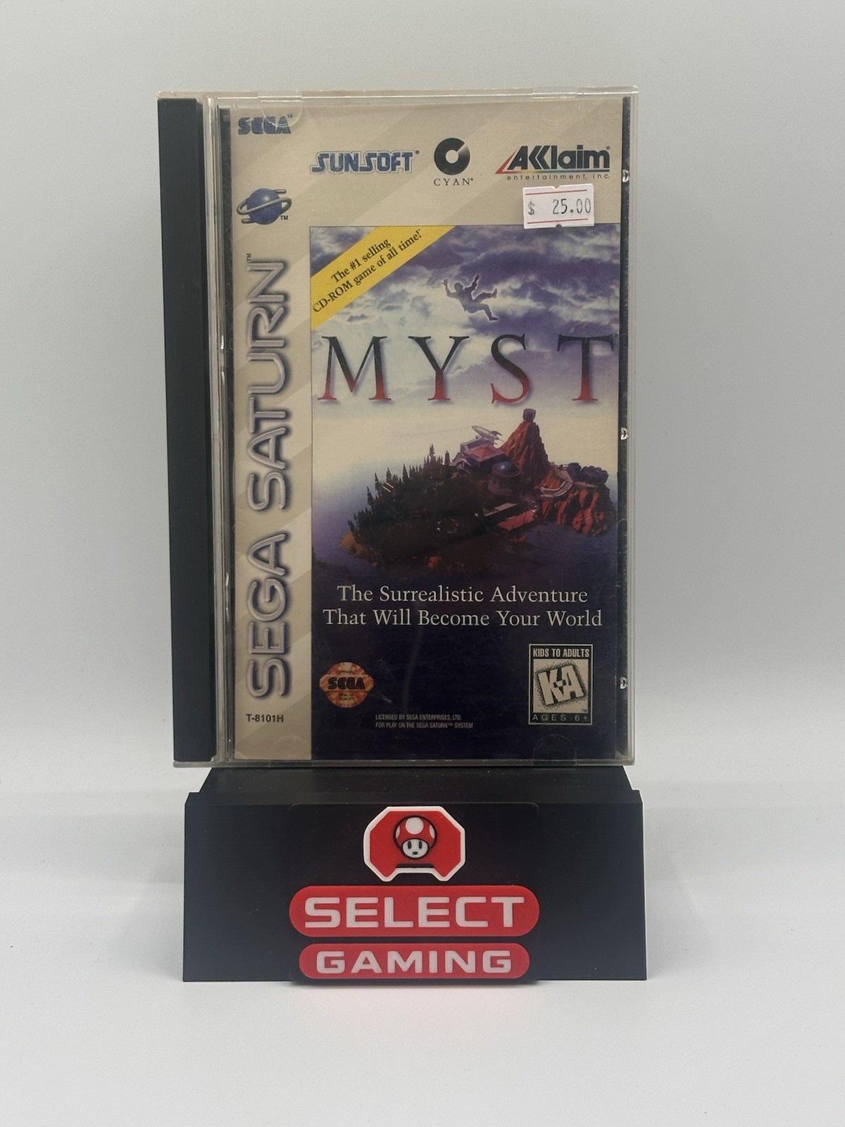 Myst (Sega Saturn, 1995) CIB Complete in Box w Manual + Reg Card! RARE!