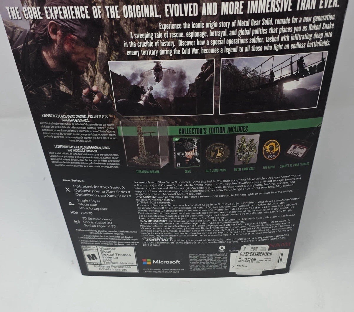 Metal Gear Solid Delta Snake Eater Collector’s Edition Xbox Series X