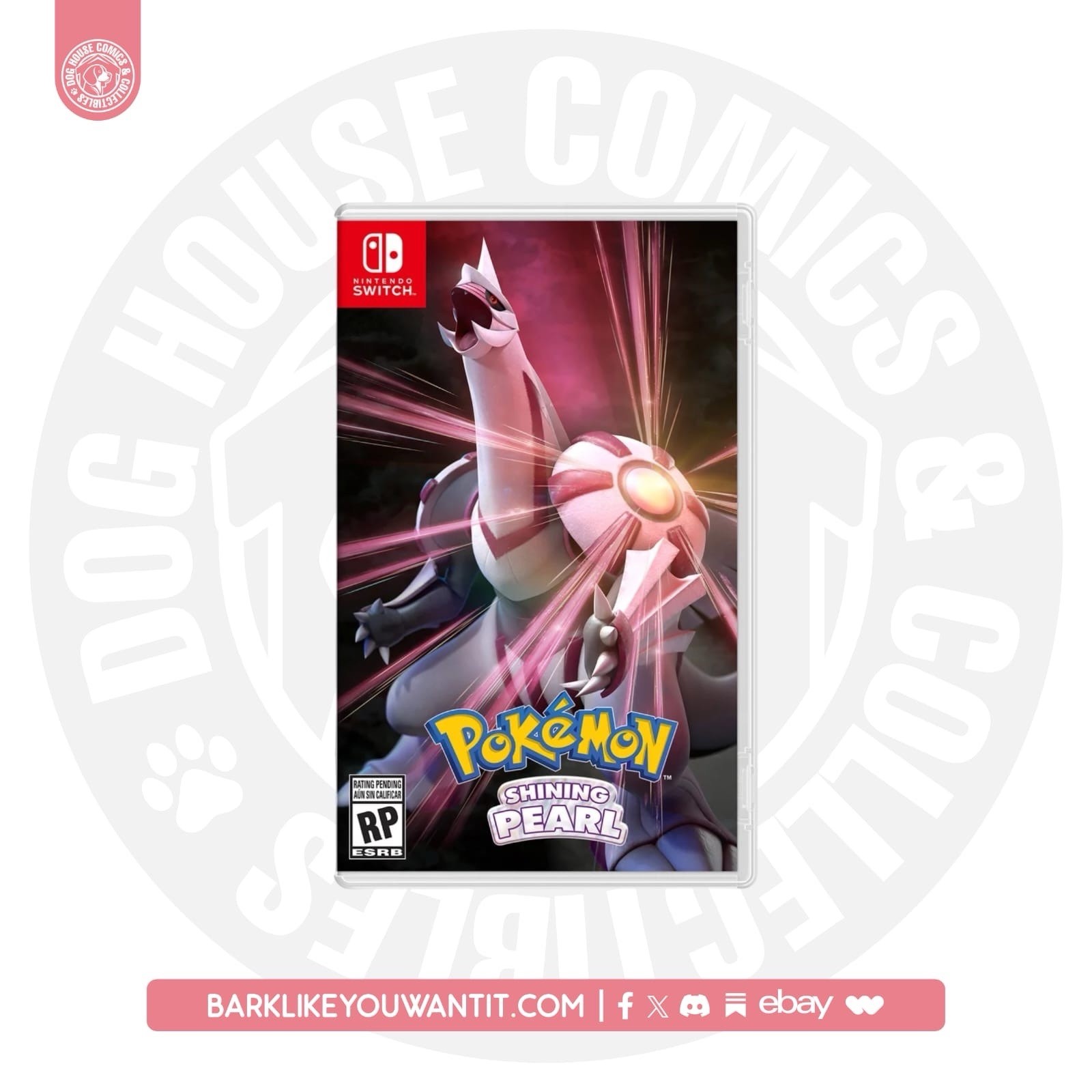 Pokemon Shining Pearl Nintendo Switch Game Included Tested & Working ( W/ Case )