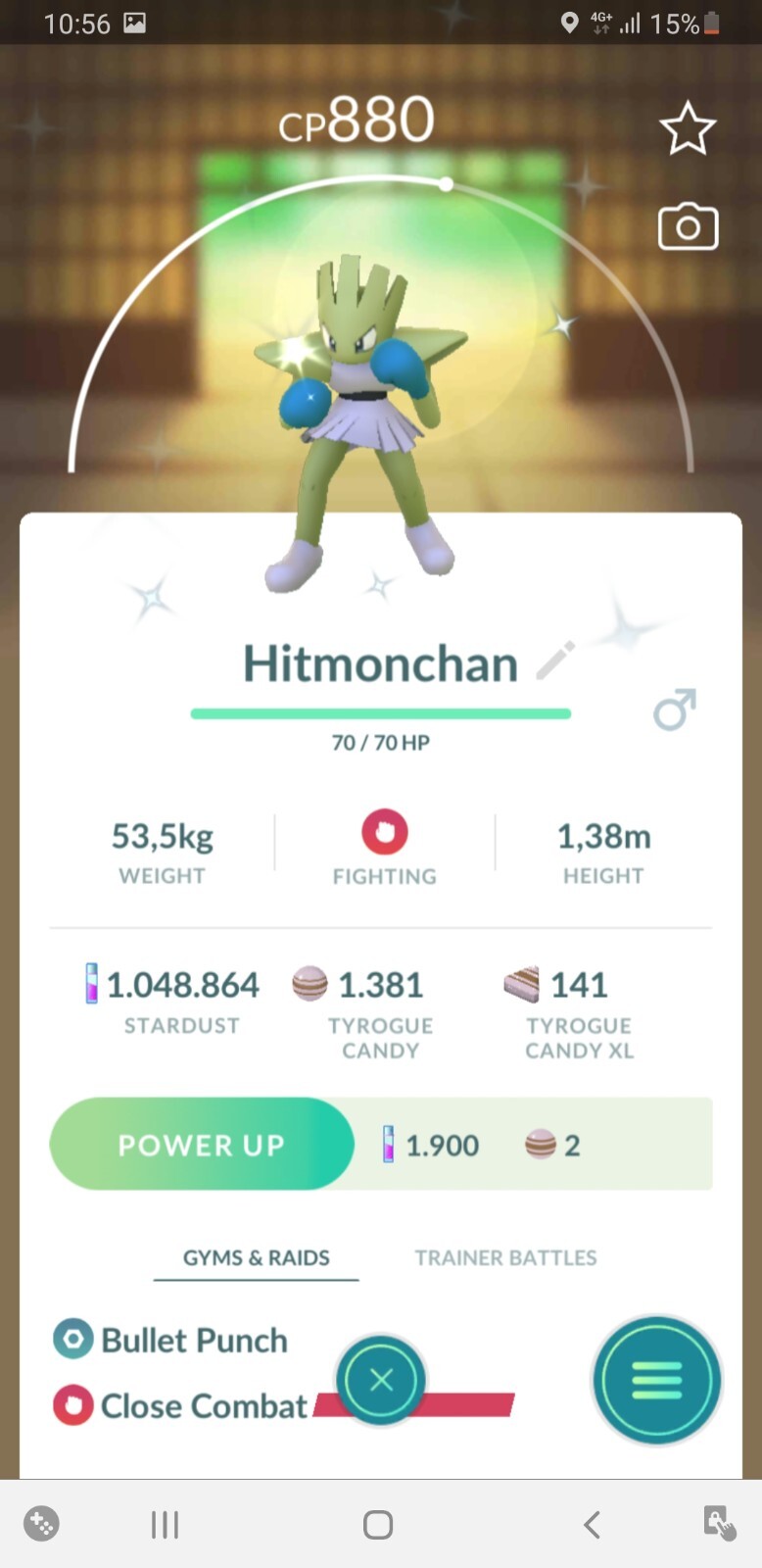 ✨Shiny Hitmonchan, Pokèmon Go, registered or ultra trade✨
