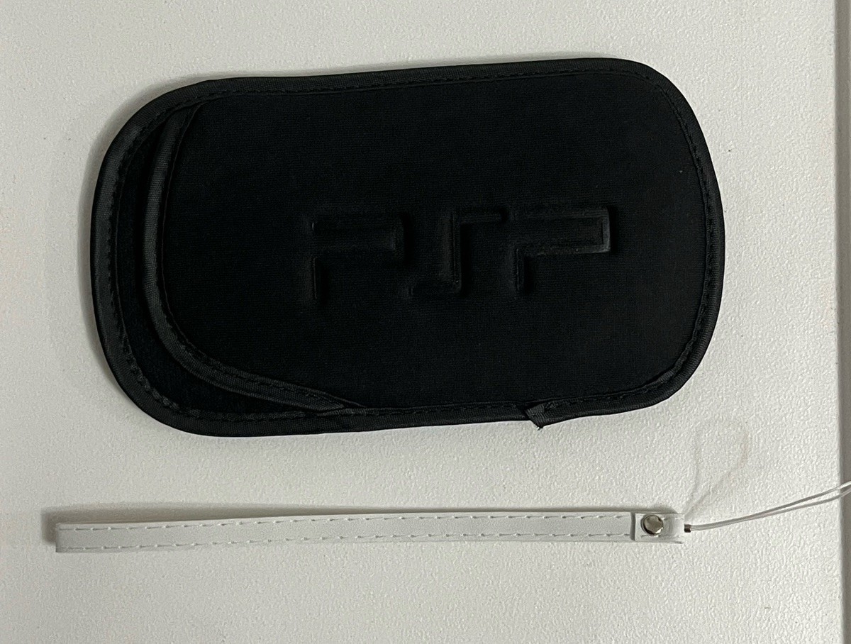 Soft Padded Pouch Protective Sleeve Case for PSP 1000/2000/3000 Free Wrist Strap