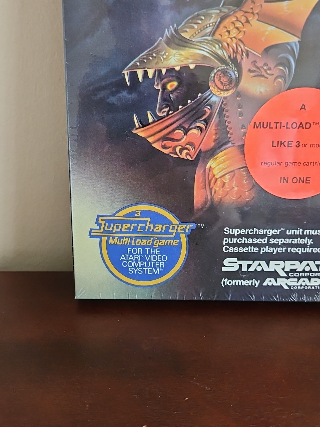 Vintage Rare Atari 2600 DragonStomper Starpath SuperCharger Cassette New Sealed