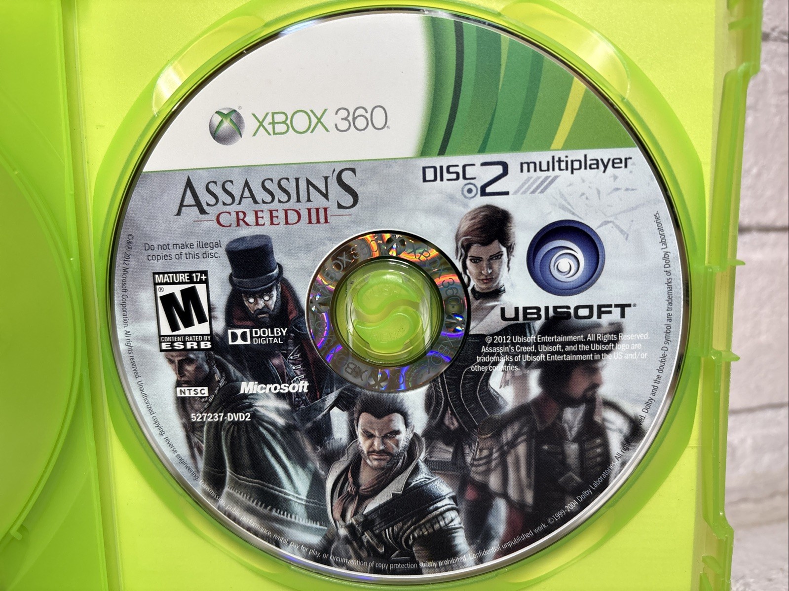 Assassin’s Creed III 3 Microsoft Xbox 360 Complete CIB Tested Clean