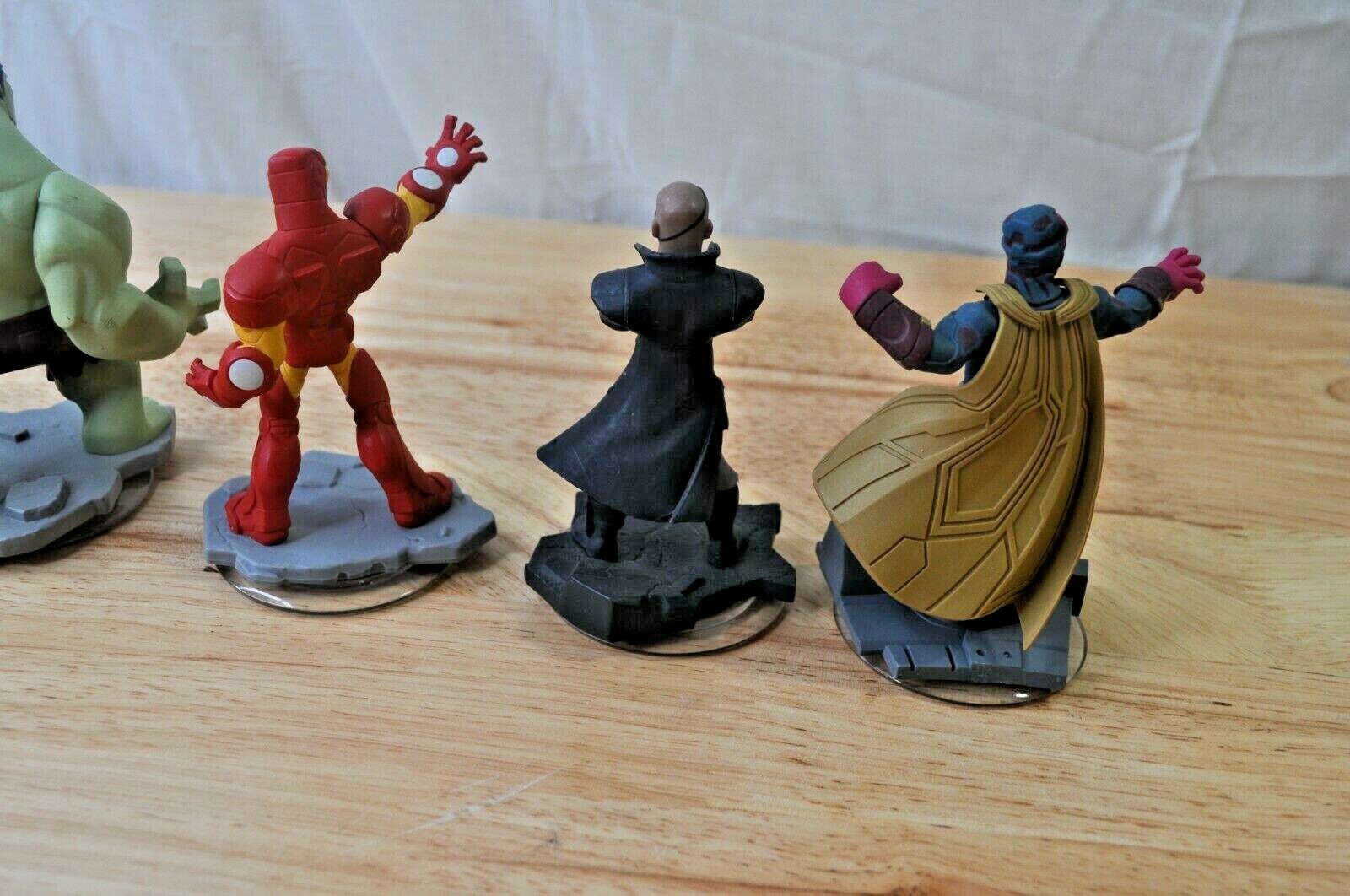 Disney Infinity Avengers Figure Lot-Iron Man-Captain America-Hulk-Vision-Fury