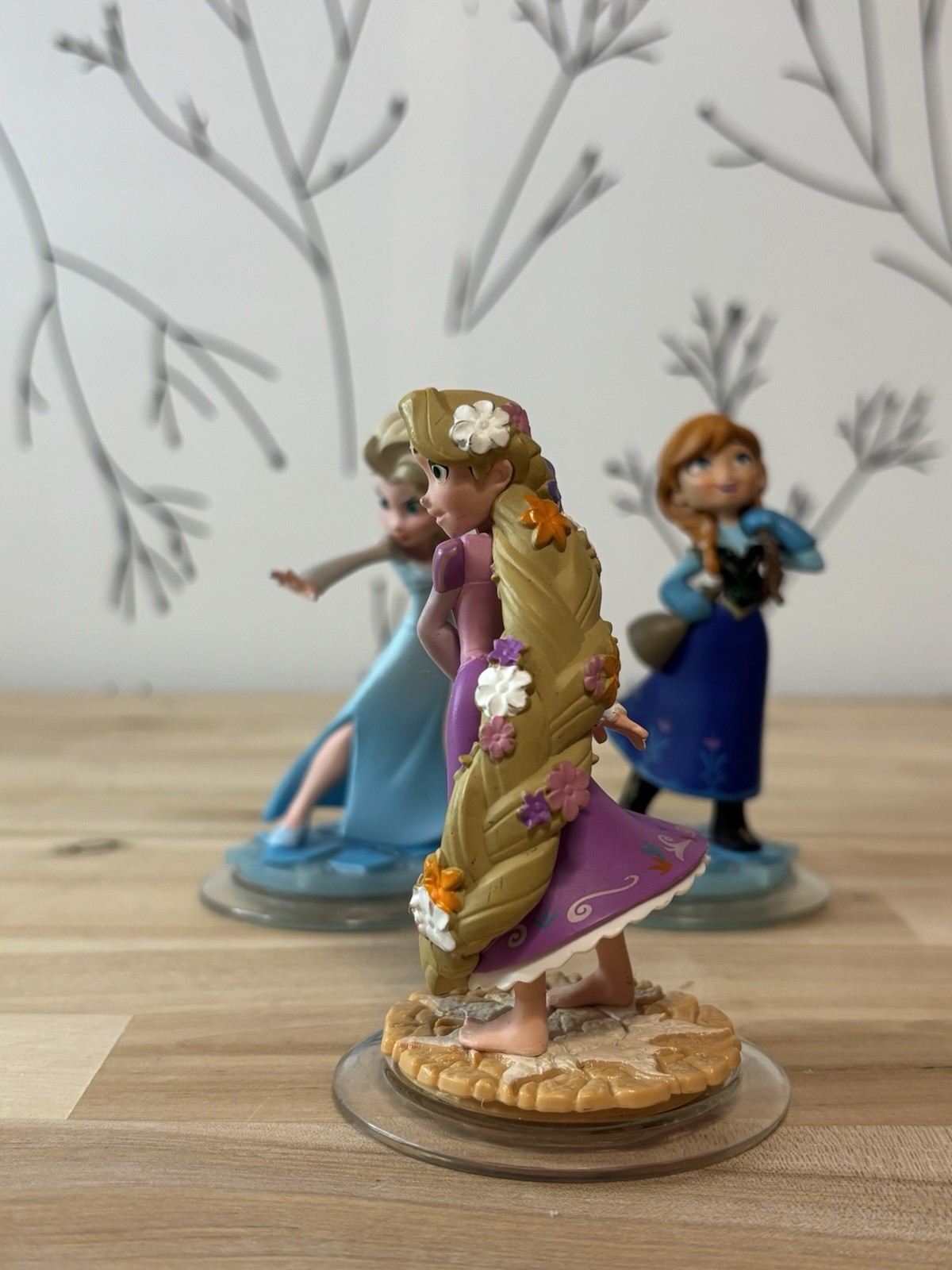 Disney Infinity Frozen Elsa & Anna Tangled Rapunzel Figures Lot