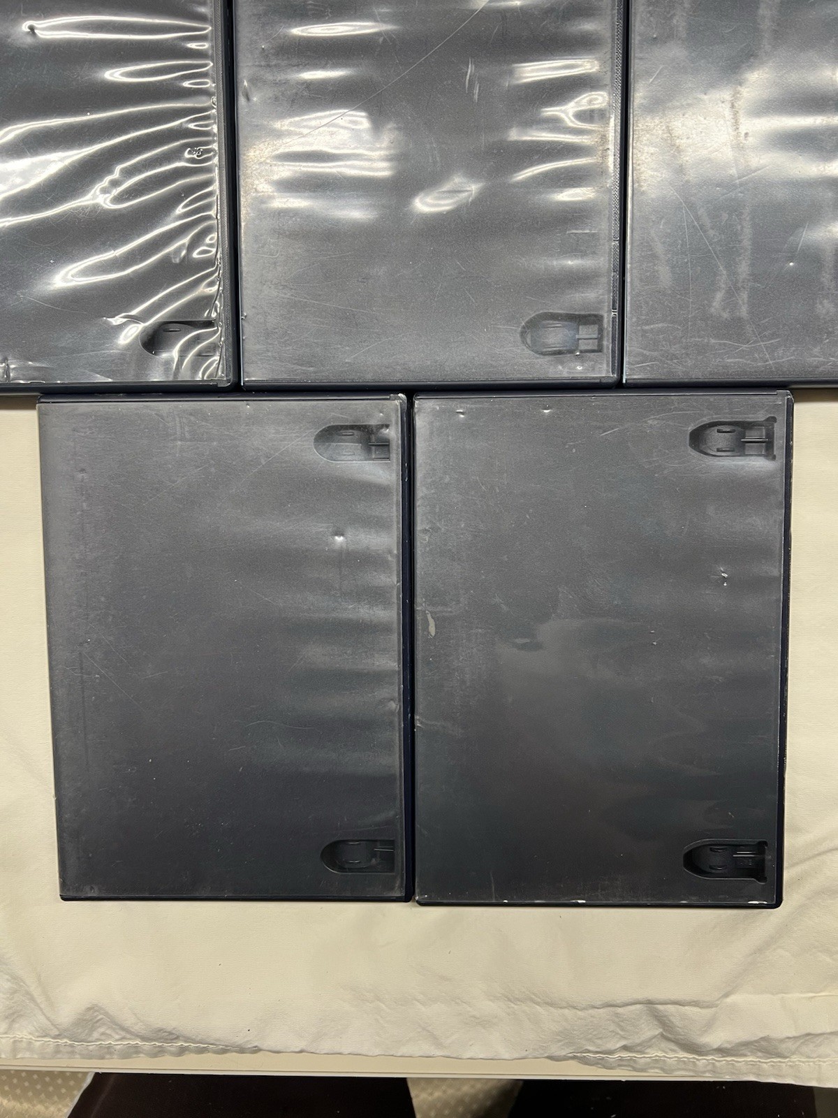Lot of 5 OEM PlayStation &PS2 Empty Replacement Cases Without Memory Card Holder