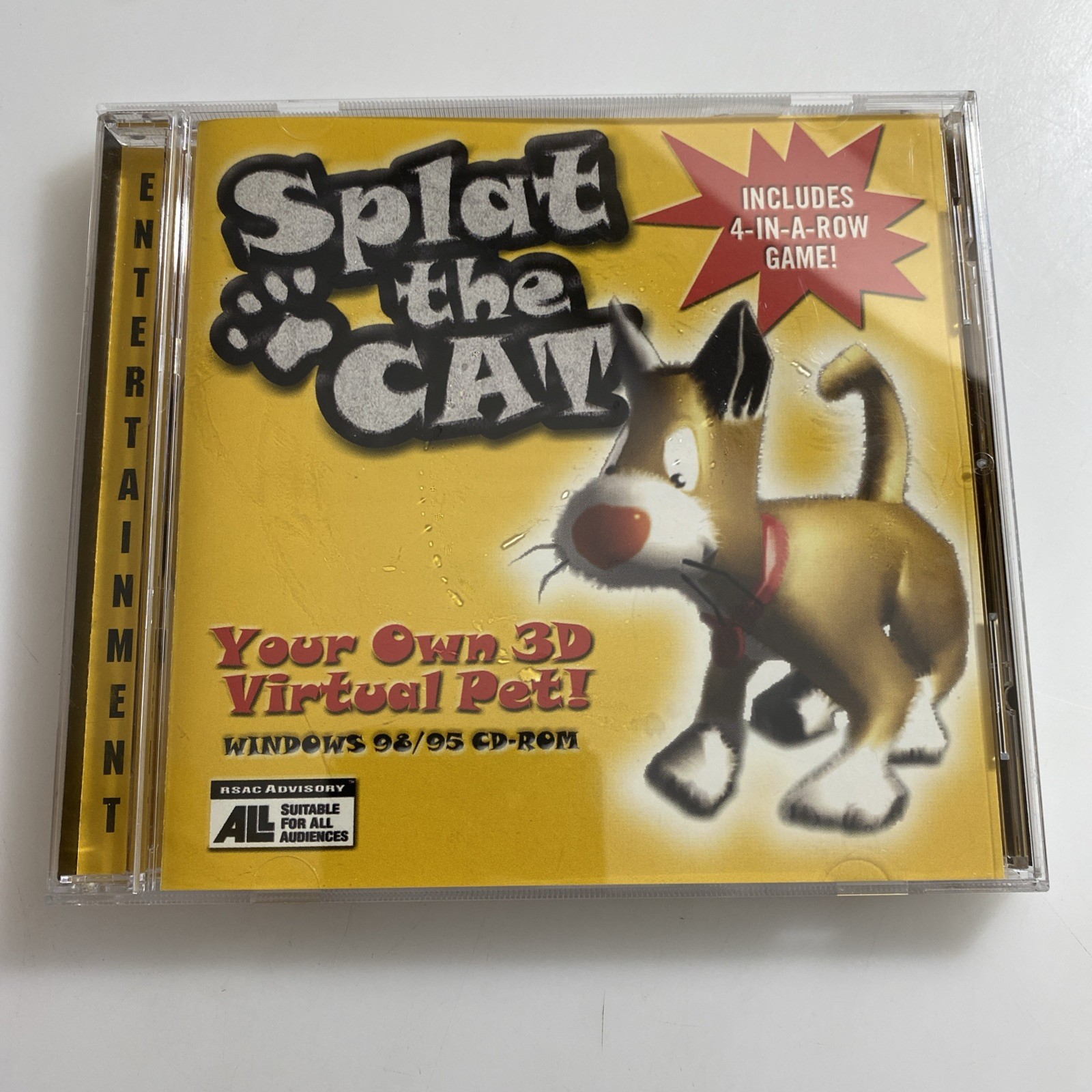 Rare Splat The Cat 🐈 CD-ROM Virtual Pet Computer 💻 Game h2995s
