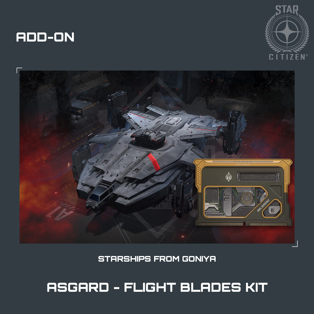 STAR CITIZEN – ADD-ONS – ANVIL ASGARD – FLIGHT BLADES KIT