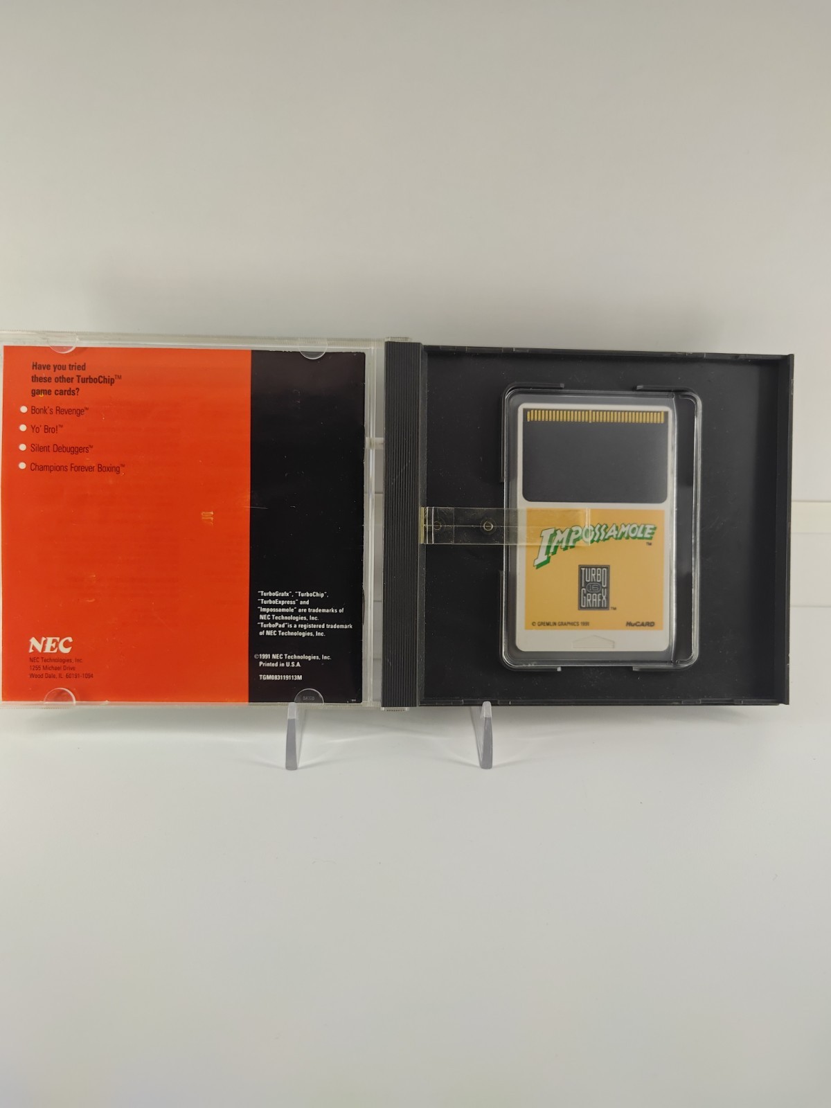 NEC Impossamole TurboGrafx-16 Game Card w/ Jewel Case