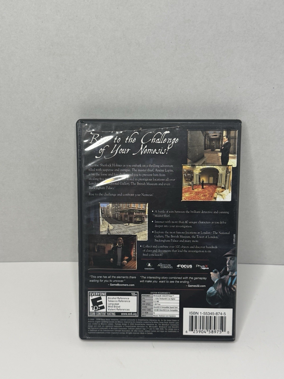 Sherlock Holmes: Nemesis (PC CD, 2008, The Adventure Company,
