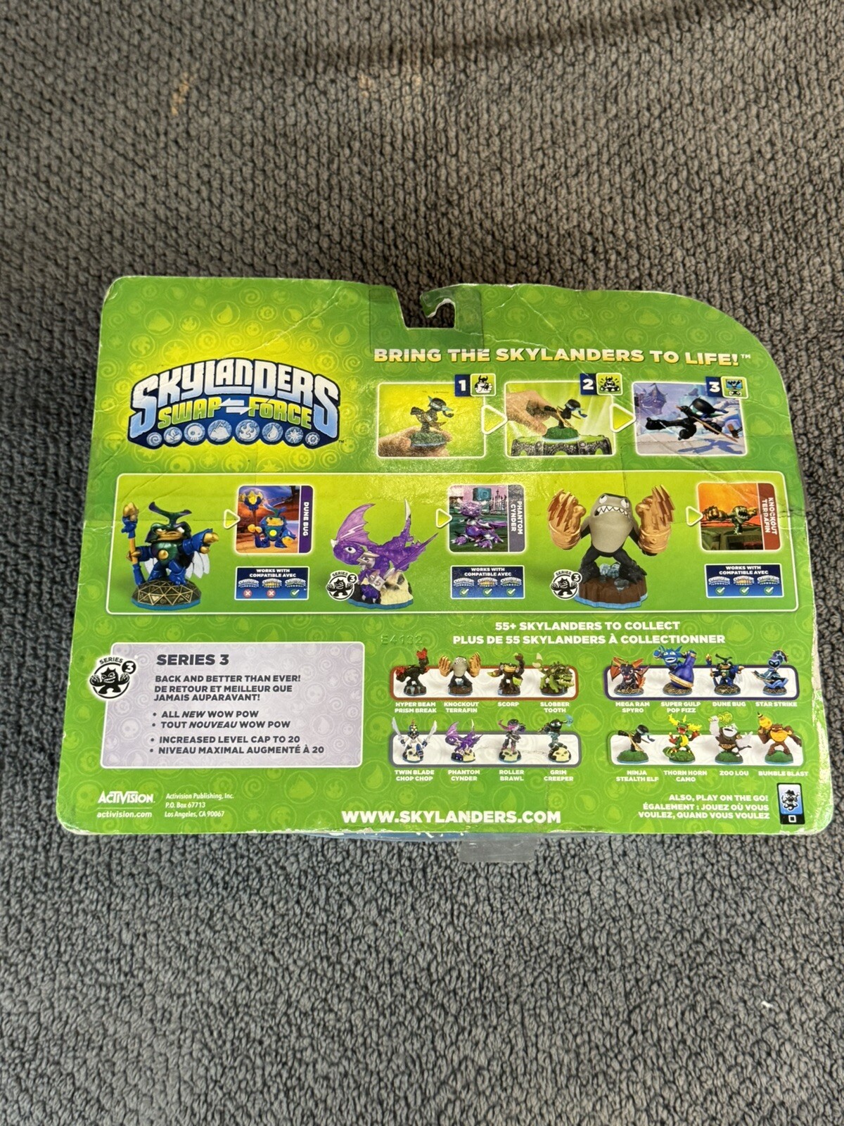 Skylanders SWAP Force 3 Pack: Dune Bug-Phantom Cynder-Knockout Terrafin *NEW*