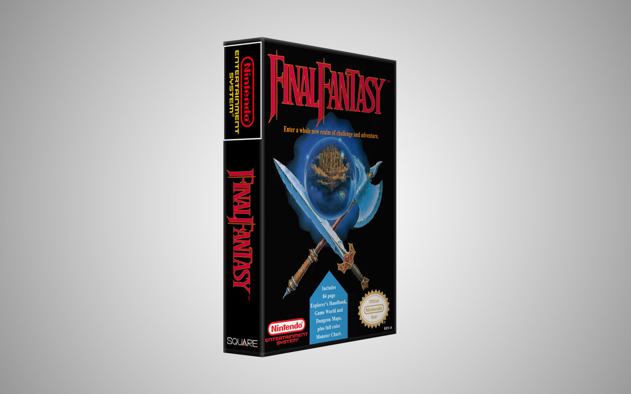 Final Fantasy – Nintendo NES Custom Case *NO GAME*