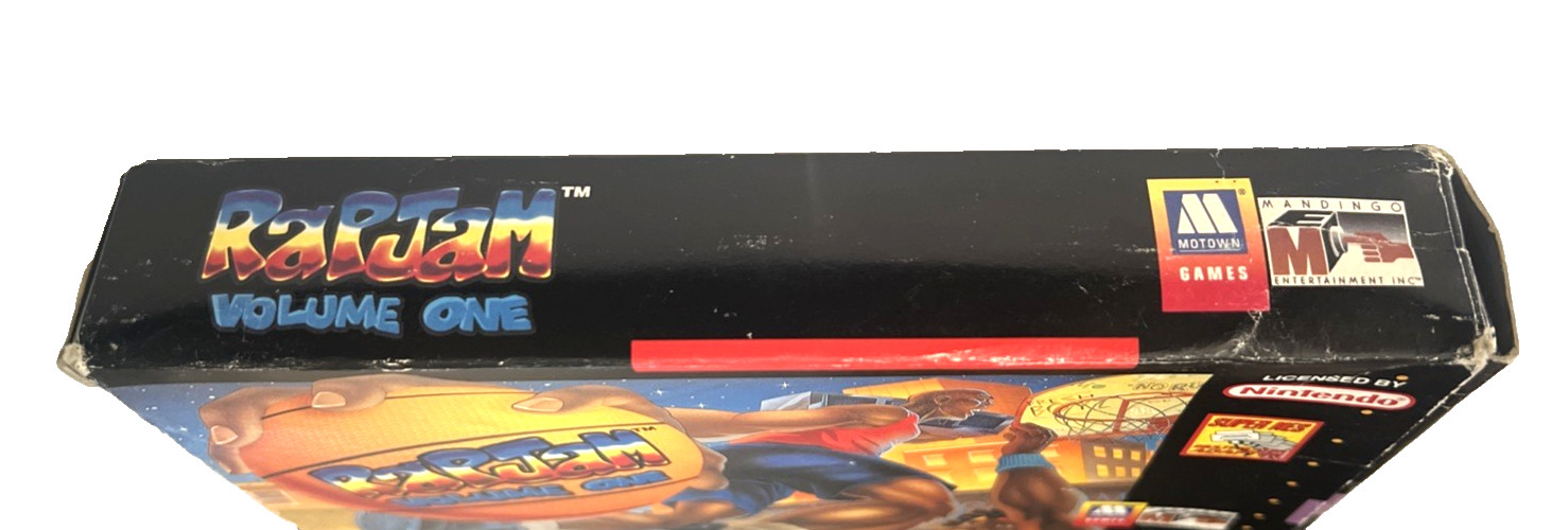 RapJam Volume One Super Nintendo SNES Complete in Box CIB Tested