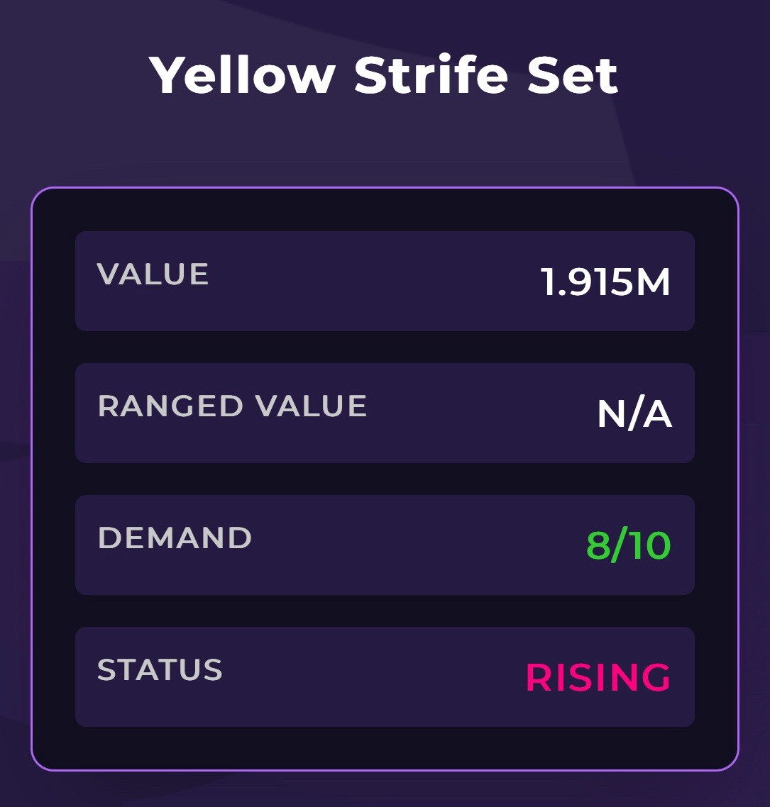 MVSD Yellow Strife Set | Murderers Vs Sheriffs Duels