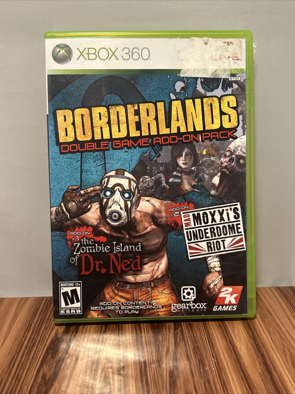 Borderlands Double Game Add-On Pack Xbox 360 Zombie Island Dr. Ned Moxxi’s Riot