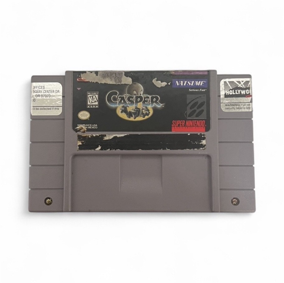 Natsume Casper Super Nintendo Entertainment System SNES Game Cartridge tested