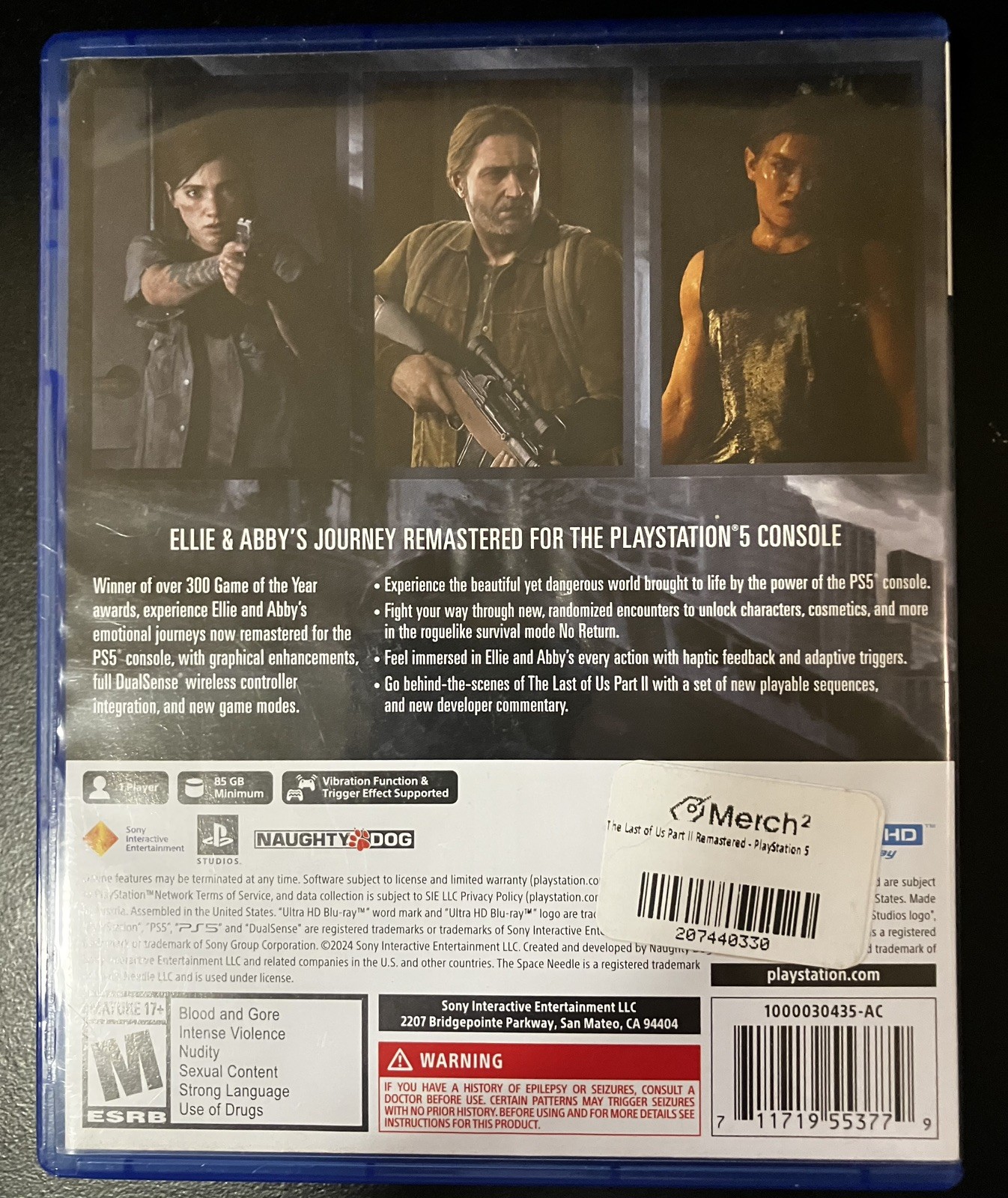 The Last of Us Part II Remastered – Sony PlayStation 5