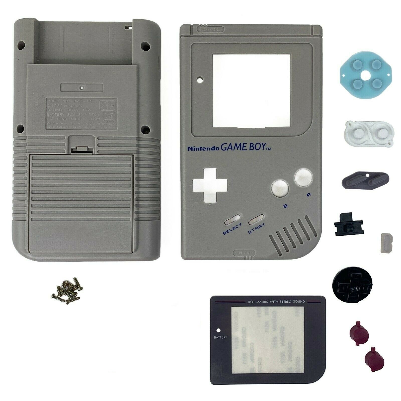 Original Game Boy DMG Shell Housing IPS Ready Trim **CHOOSE YOUR COLOR** Gameboy