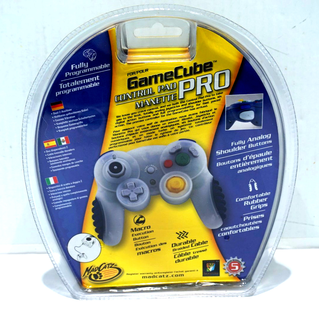 NEW Mad Catz CONTROL PAD PRO for NINTENDO GAME CUBE – BLACK – FULLY PROGRAMMABLE