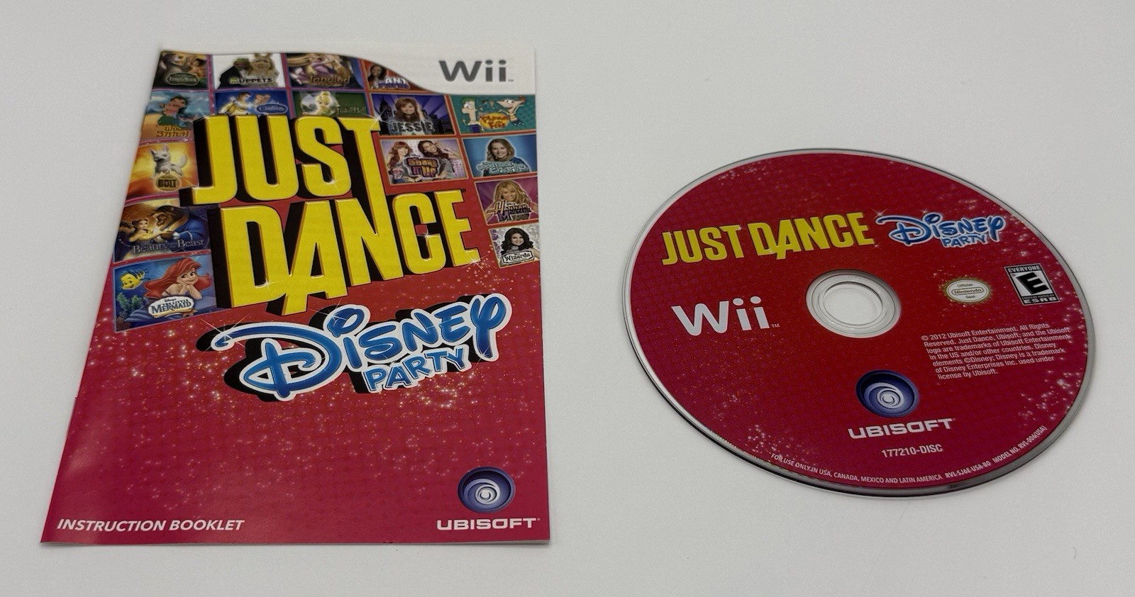 Just Dance Disney Party Nintendo Wii 2012 Tested Video Game with Manual