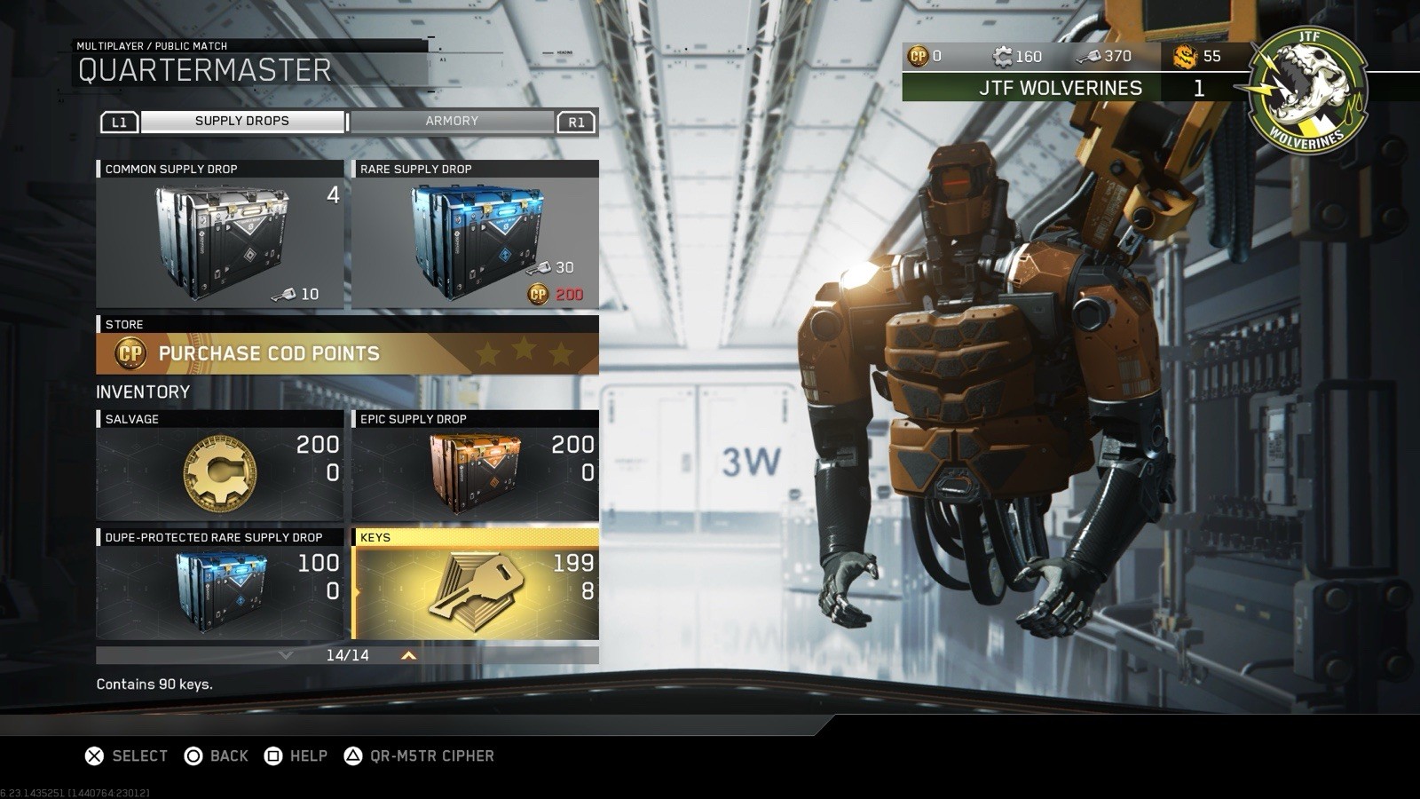 50,000 INFINITE WARFARE KEYS | QUARTERMASTER KEYS | PS4/5 | QUICK DELIVERY!