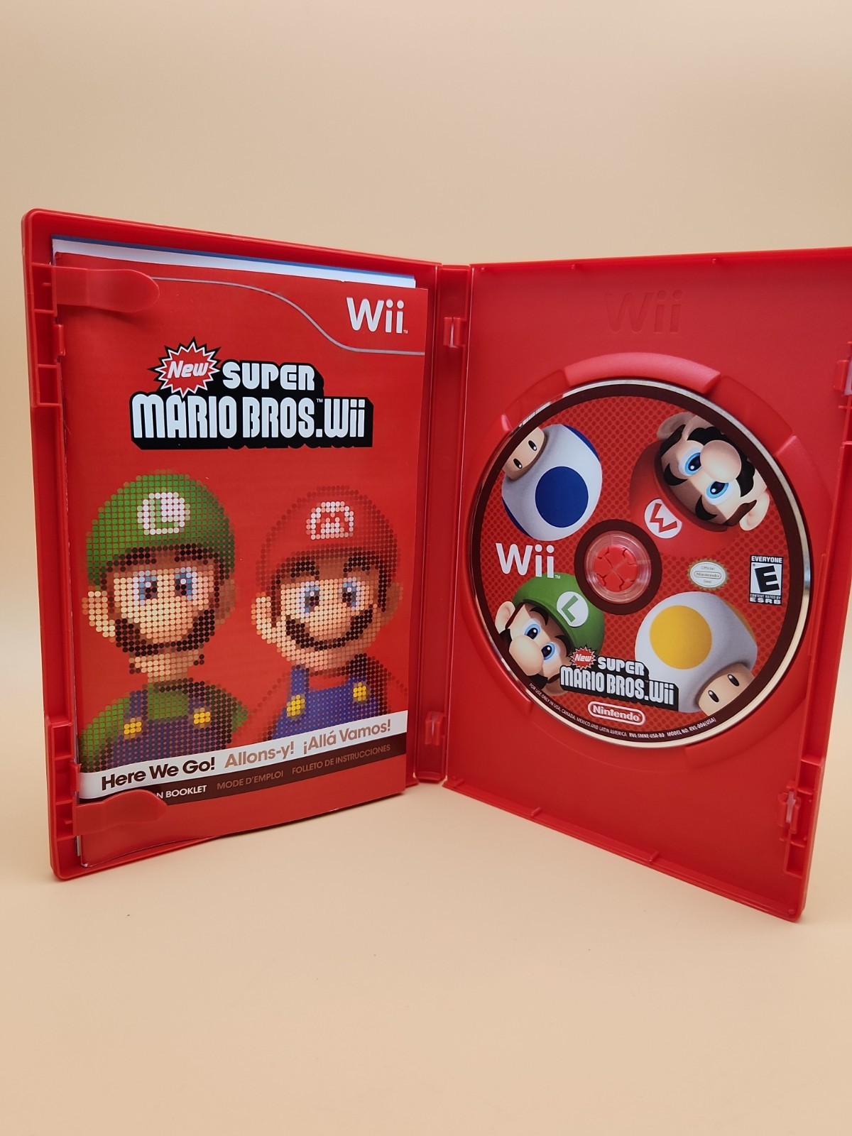 Nintendo Wii Super Mario Bros Mario Brothers Complete Manual