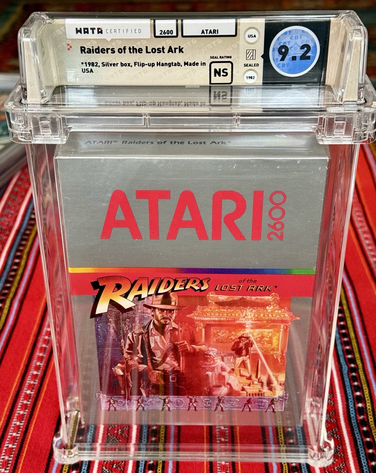 Atari 2600 Raiders of the Lost Ark 1982 WATA 9.2 NS Sealed Video Game