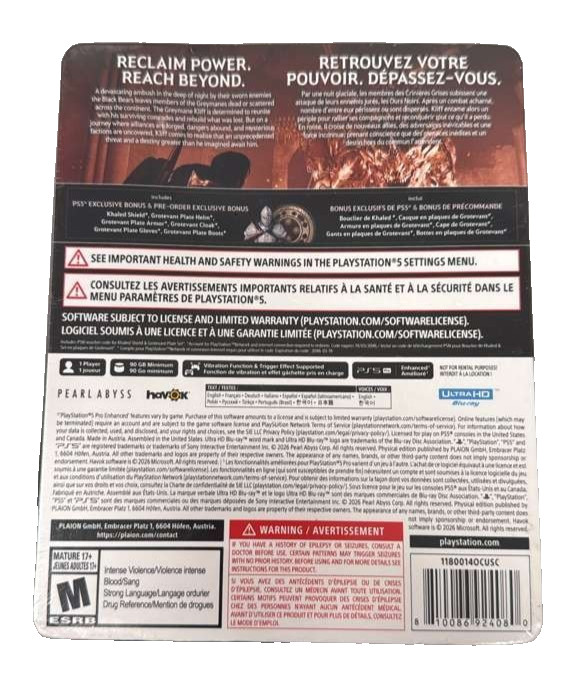Crimson Desert Steelbook Edition (Sony PlayStation 5) BRAND NEW SEALED