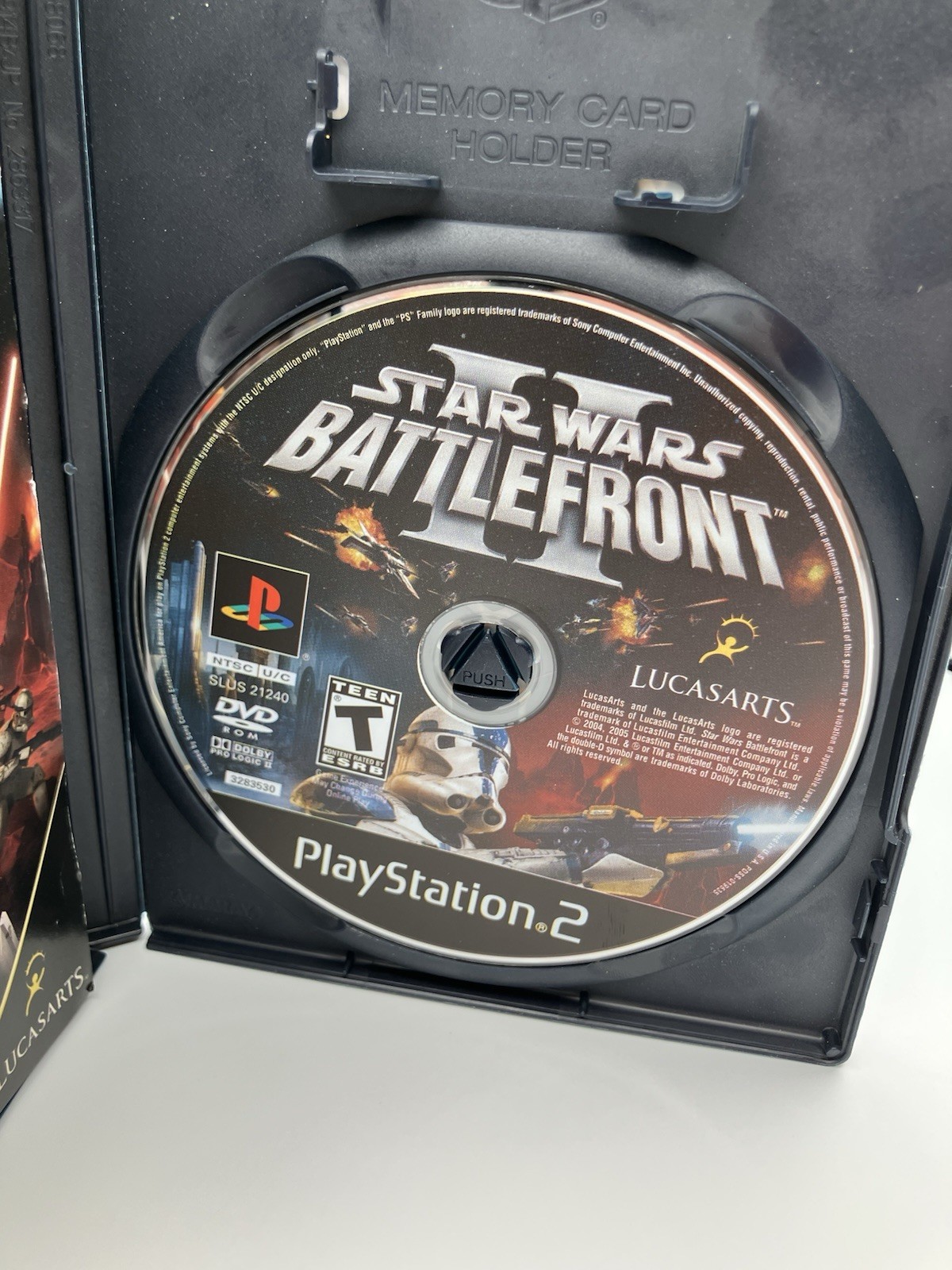 Star Wars Battlefront Black Label Playstation 2, (PS2) Complete CIB-Tested MINT